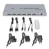 HD Multimedia KVM Switch 4K 60Hz 4 In 1 Out Multi Viewer Seamless Switcher with Infrared Remote Cont
