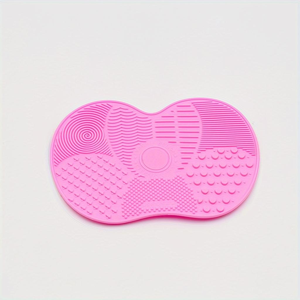 Многофункциональный коврик для чистки пудры с присоской, силиконовый коврик для кистей, инструмент для чистки косметических кистей