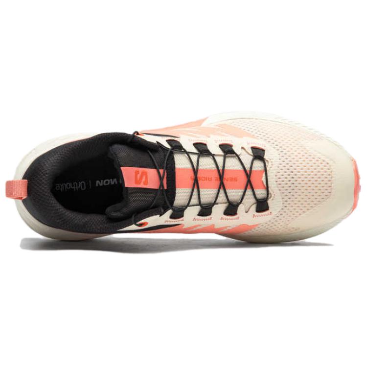 SALOMON Sense Ride 5 Comfortable Versatile Non-Slip Durable Low-Top Trail Running Shoes Women Sneaker White Pink L47808700