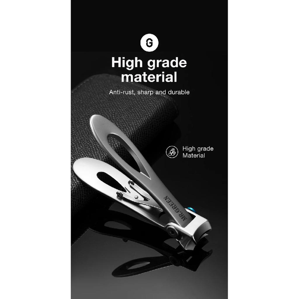 MR.GREEN Nail Clippers Stainless Steel Two Sizes Are Available Manicure Fingernail Cutter Thick Hard Toenail Scissors Tools