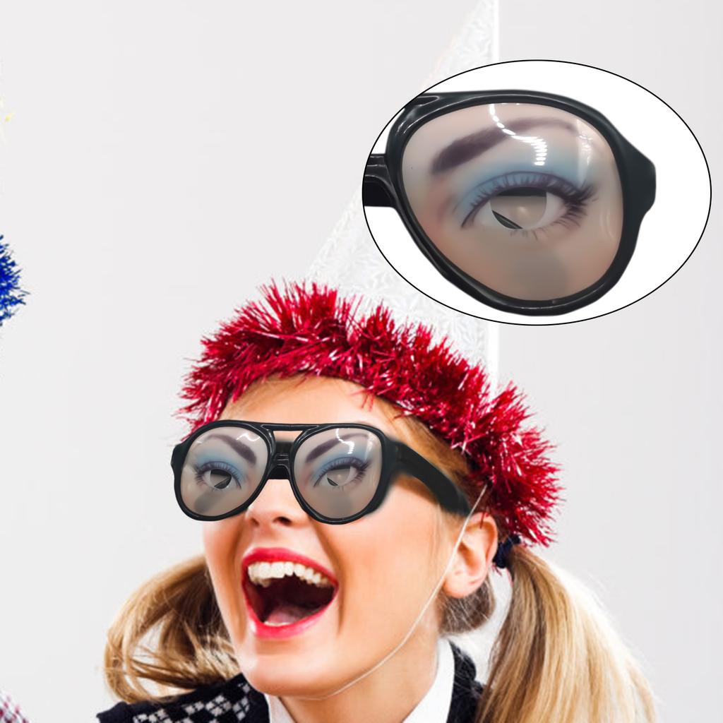 Funny Cosplay Glasses Halloween Novelty Eyeglasses Eyewear Decorative Photography Dress Up Themed Props for Party Decoration