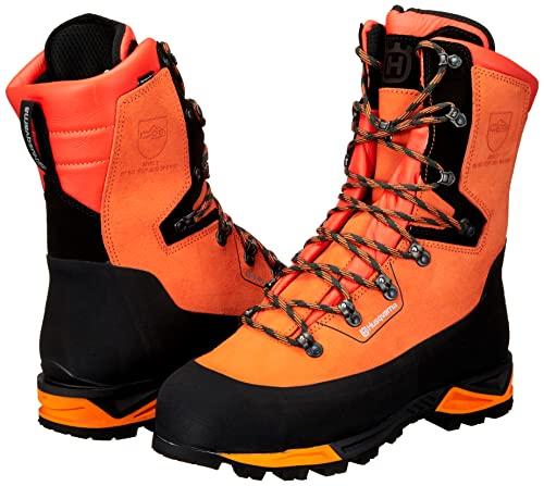 Husqvarna Zenoah Protective Leather Boots Technical 24 Size 47 Safety Boots 597659247 Orange/Gray