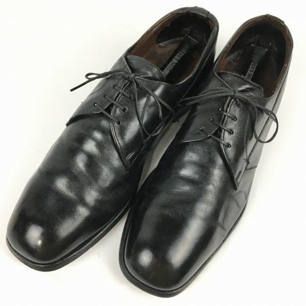 Винтажные мужские деловые туфли FLORSHEIM до 80-х годов, с гладким носком, черные, размер 9D 26.0-27.0(ИСПОЛЬЗОВАЛ)