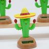 Solar Cactus Swinging Figure, Solar Powered Dance Plant for Car Dashboard Desk Shelf, Funny Bouncing Bouncing Toy for Home Office Living Room