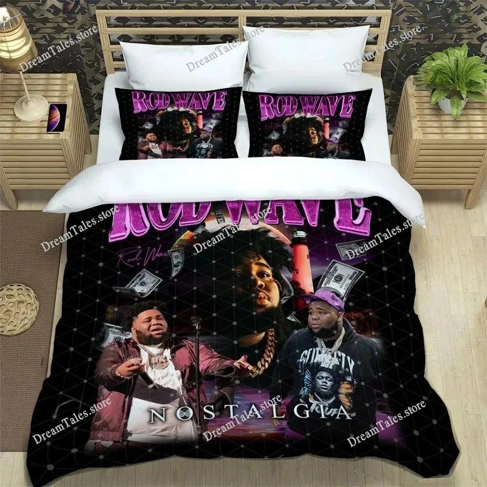 Home Textile  Popular Music Rod Wave Cover Duvet Cover Pillow Case Boy Girl Polyester Bedding Set King Queen Twin Size