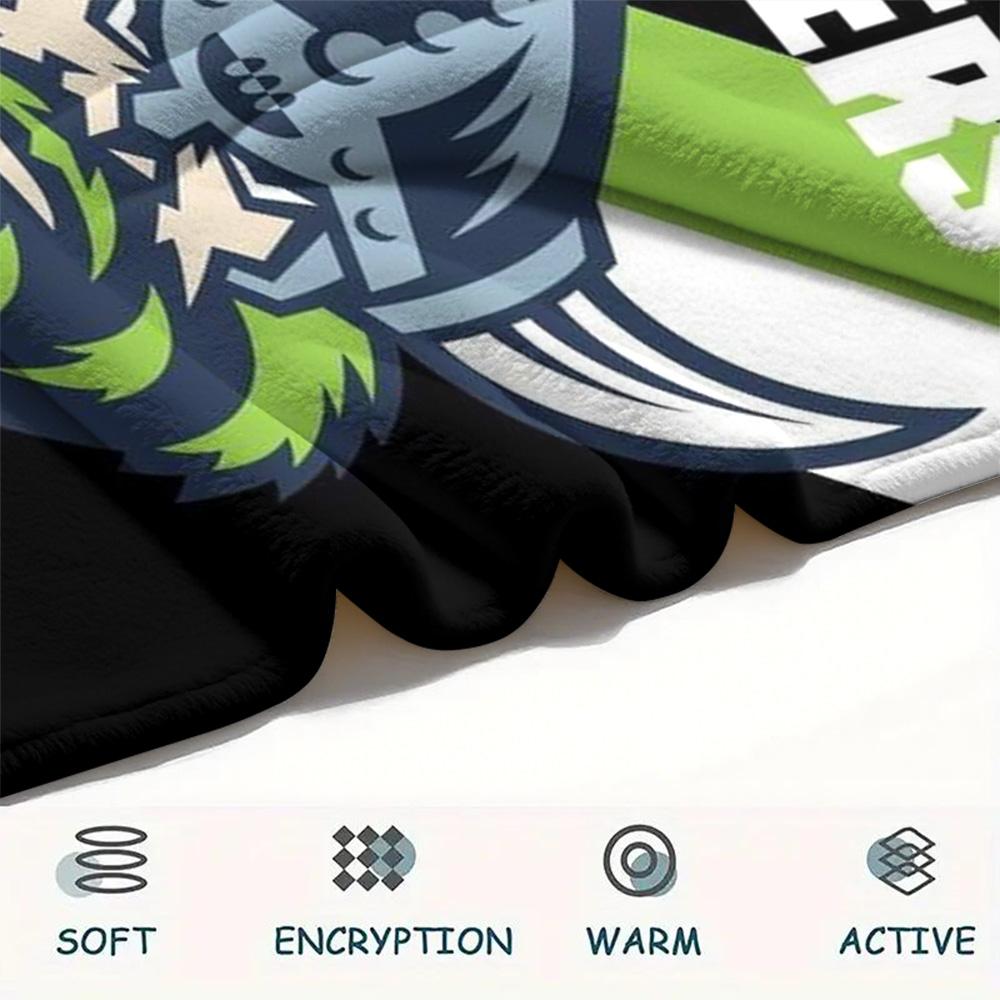 1Pc Canberra Raiders Print Flannel Blanket High Quality Warm Comfortable Cover for All Seasons Perfect for Gifts Home Decor