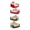Cat Bed Sofa Pet Couch As Cute Furniture with Christmas Hat And Bows, Scratch-resistant
