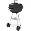 Portable Round Kettle Charcoal Grill BBQ Smoker with Lid Outdoor Heat Control Party Patio Barbecue Garden