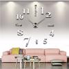 Home Decoration Big Mirror Wall Clock Modern Design 3D DIY Large Decorative Wall Clocks Watch Wall