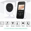 2,4-дюймовый ЖК-дисплей и камера, беспроводная видеоняня, цветной дисплей, камера безопасности, двусторонний разговор, ночное видение, мониторинг температуры в детской комнате
