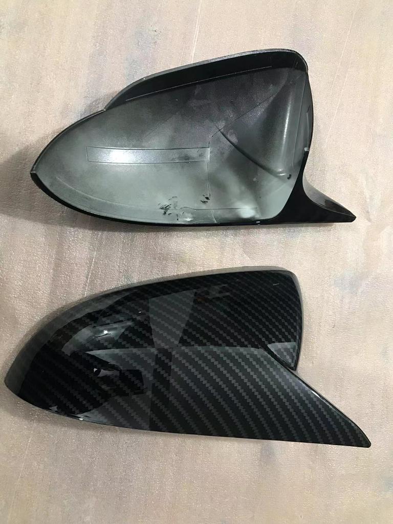 For Hyundai Accent Solaris 2017-2025 Rearview Side Mirror Cover Wing Cap Exterior Door Rear View Case Trim Carbon Fiber Look