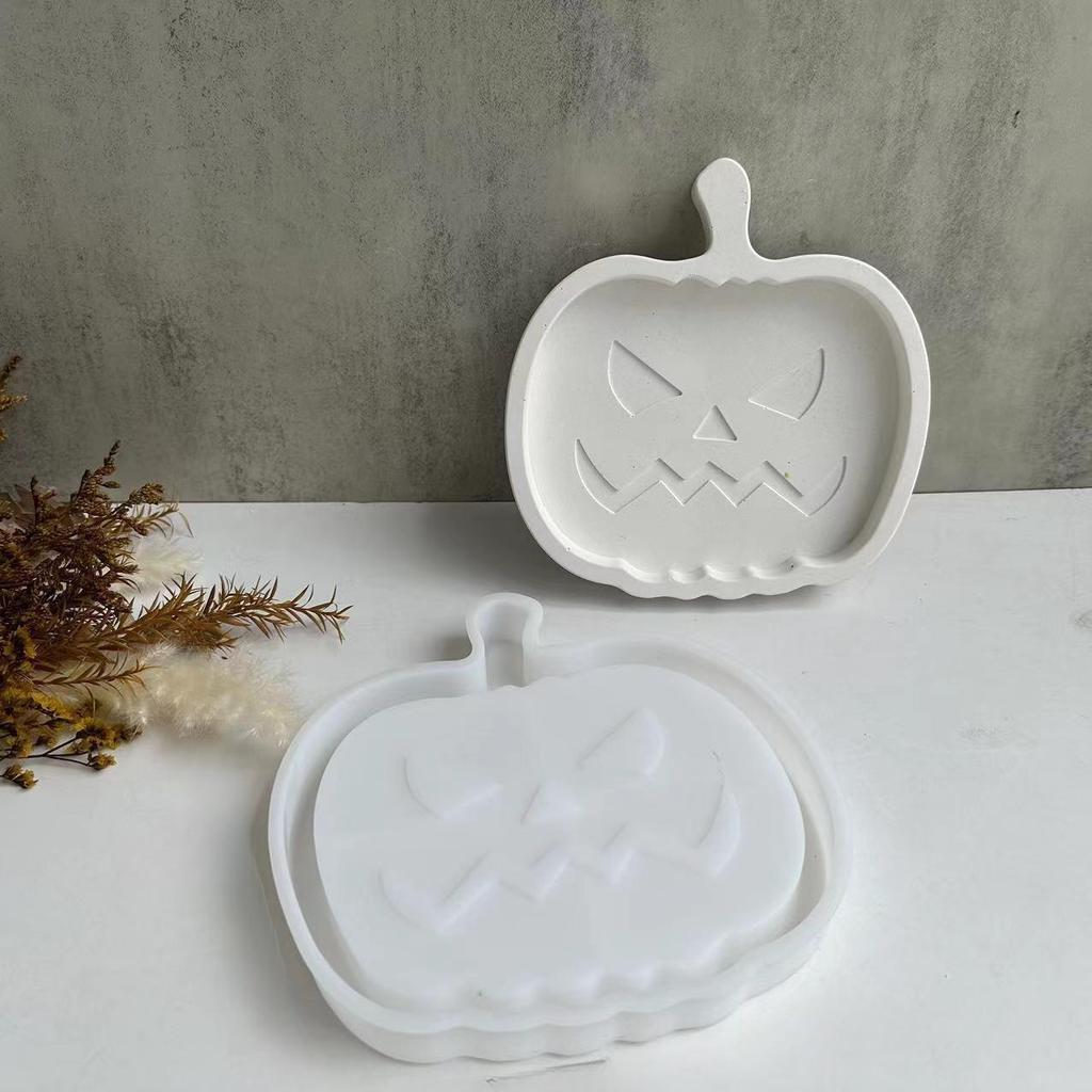 Милый Хэллоуин Гроб Тыква Жуткий Летучая мышь Поднос Силиконовая Форма Праздничный Поднос Гипсовая Форма Смолы Капельницы Формы