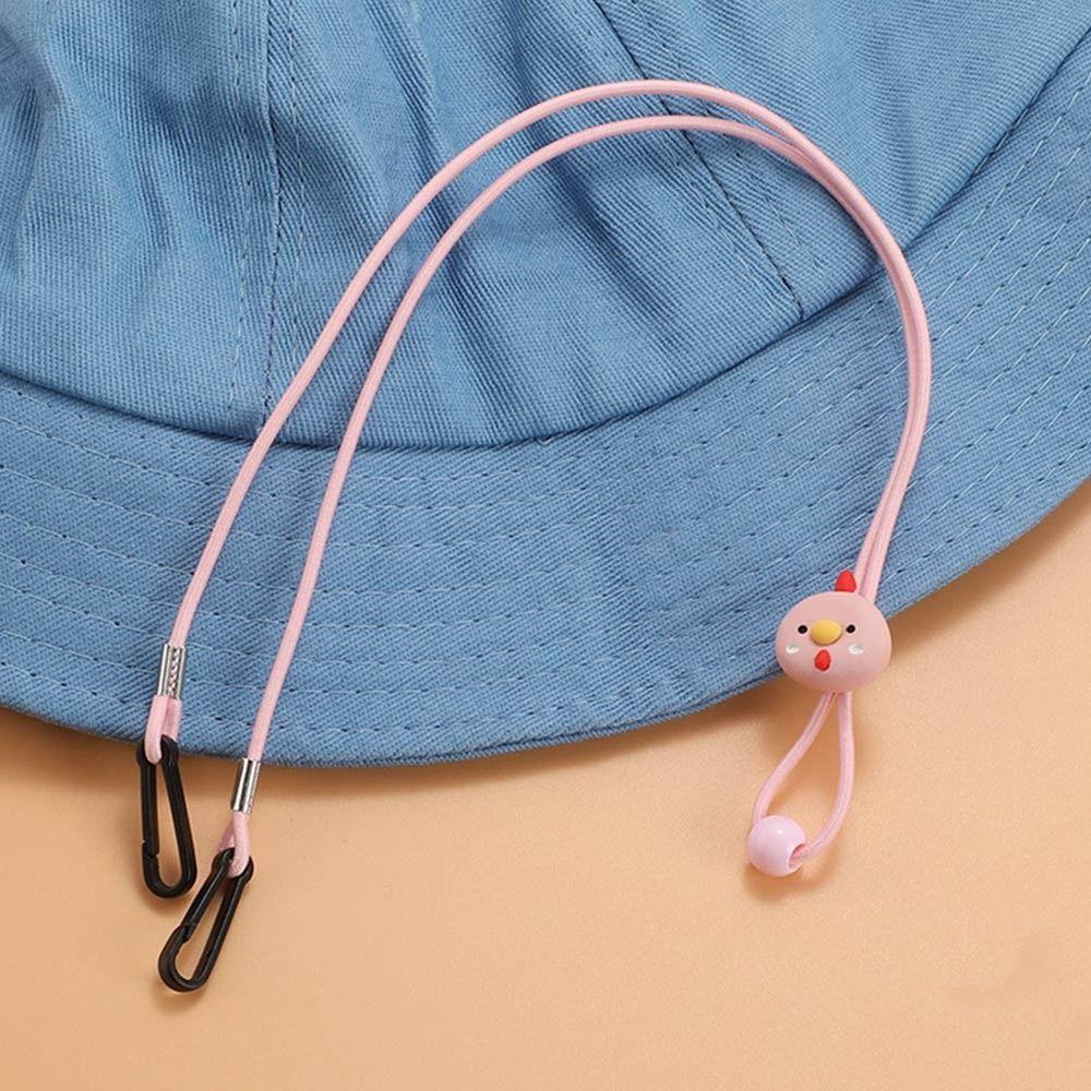 Hook Clips Hat Retainer Elastic Windproof Hat Strap Cartoon Hat Rope Hat
