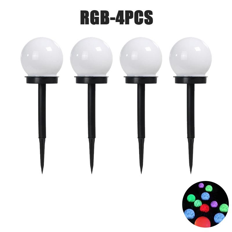 Солнечная светодиодная лампа, трехцветная, энергосберегающая, водонепроницаемая, простое атмосферное освещение, уличное садовое освещение для газона