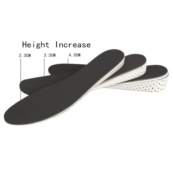 1 пара, 2/3/4 см, эластичные невидимые увеличивающие стельки, дышащие дезодоранты, впитывающие пот, спортивные стельки, половинные и цельные стельки