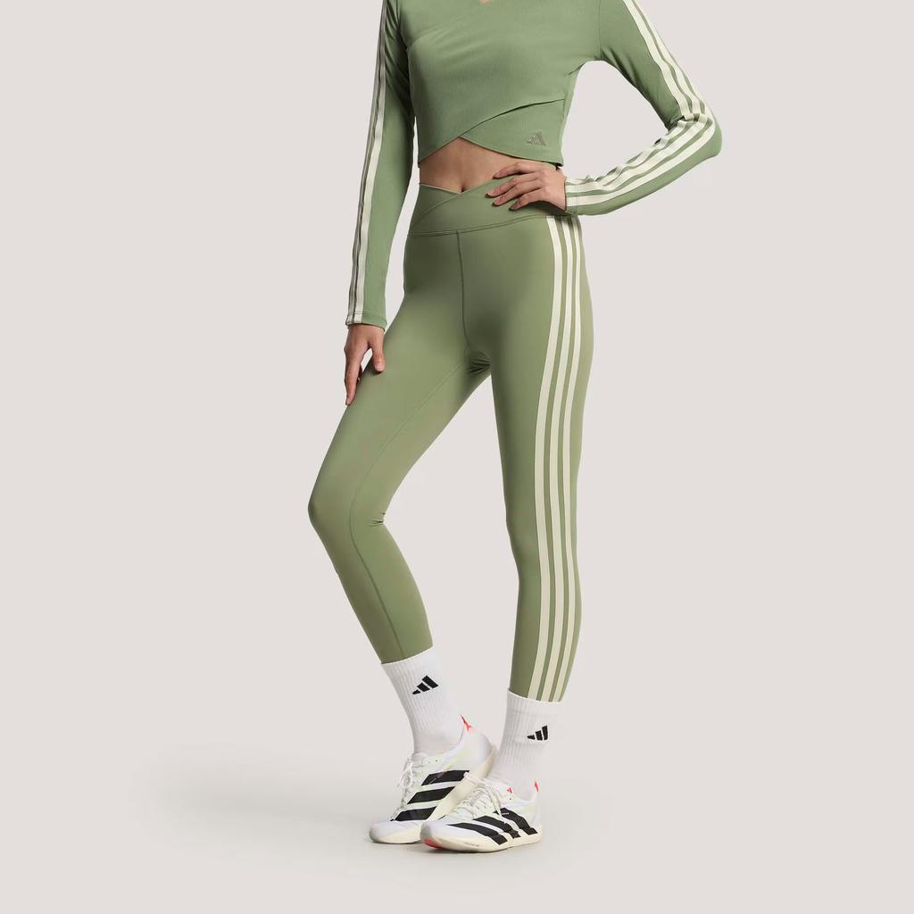adidas Спортивные брюки женские Тент зеленый умеренный KV9250