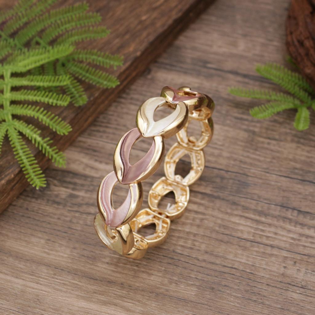 Новый эмалевый цвет полый браслет-резинка в виде капли воды, женский простой и изысканный браслет из сплава в форме капли воды