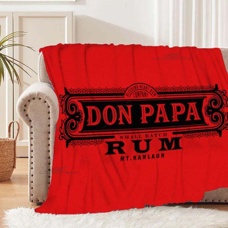Плед Don Papa Rum Wine Art Patterns Животные Фланелевый Плед Уютное Ленивое Покрытие для Дивана Плед Супер Мягкая Простыня Матрасы