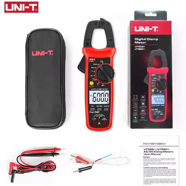 UNI-T UT201+ UT202+ UT203+ UT204+ Цифровой клещевой мультиметр переменного/постоянного тока True RMS 400-600А Автоматический выбор диапазона Вольтметр и Омметр