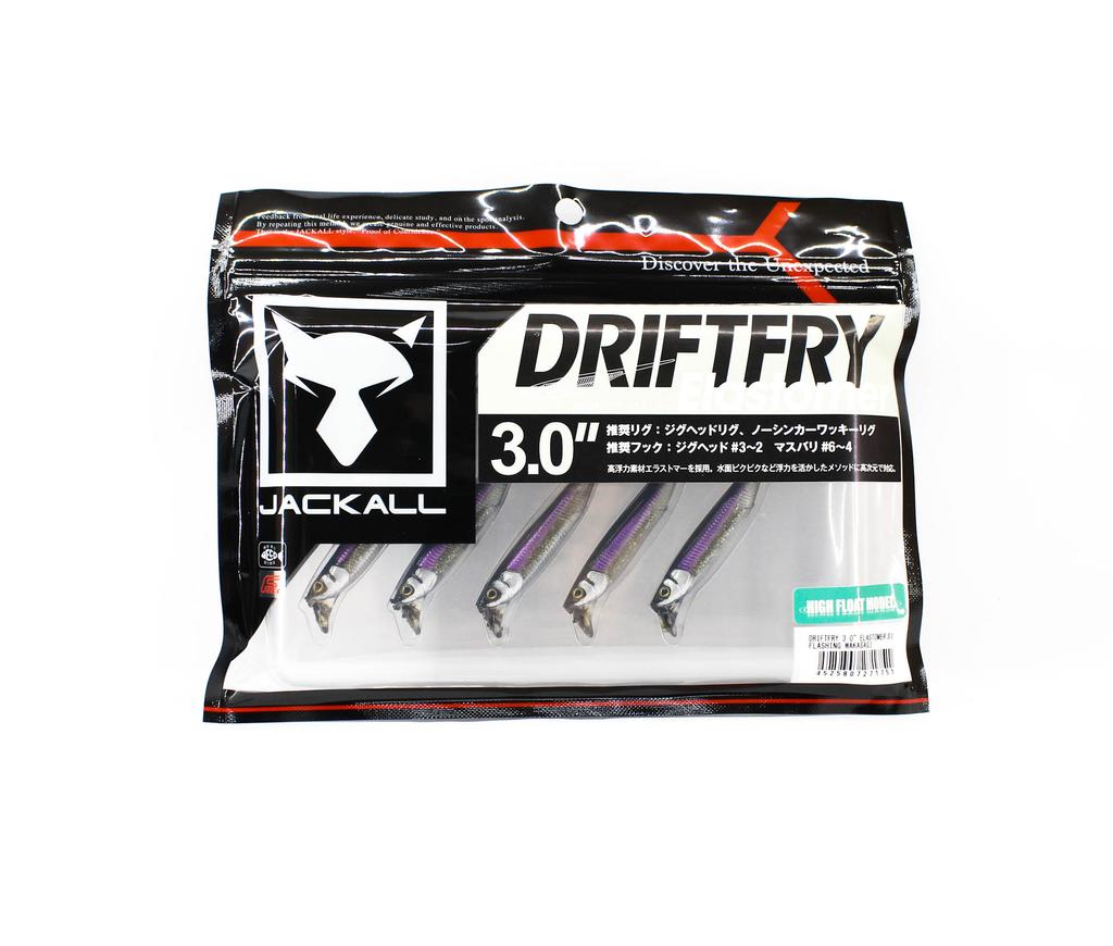 Jackall Мягкая приманка Drift Fry Эластомер 3 дюйма Мигающий Вакасаги (1751 г.)