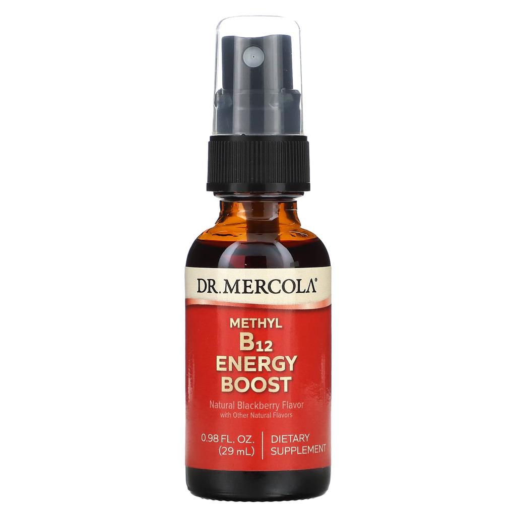 Dr. Mercola, Methyl B12 Energy Booster, Natural Blackberry, 29 Ml (0.98 Fl Oz)