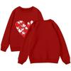 Valentine's Day Girls Round Neck Pullovers For Kids Printed Baby Tops