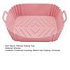 Silicone Air Fryer Liners Square Baking Tray Reusable Air Fryer Basket Kitchen Cooking Gadget for Air Fryer
