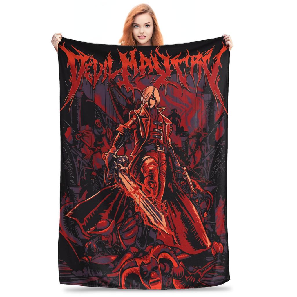 Devil May Cry 5 Dante Plush Blanket Kids Adult  Flannel Throw Blanket For Living Room Warm Design Quality Bedspread Gift