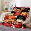 Мультяшное аниме про баскетбол Slam Dunk, мягкое флисовое одеяло для кроватей, спальни, дивана, пикника, плед для отдыха на открытом воздухе, подарок