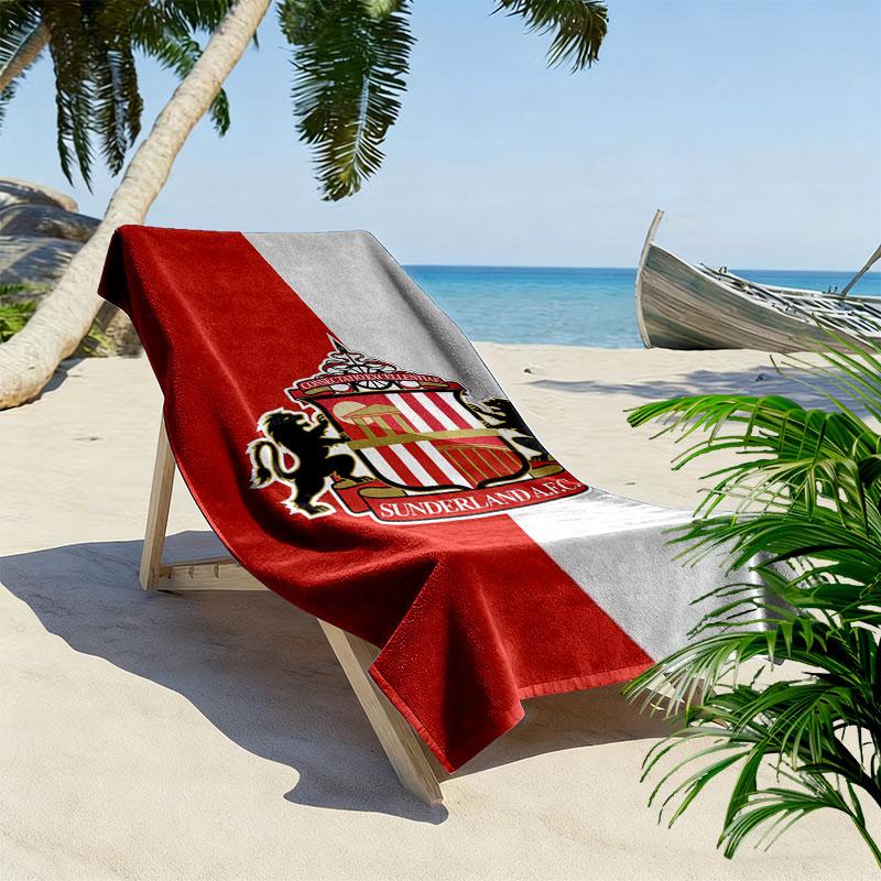 Sunderland A.F.C Beach Towel, Large Soft Quick Dry Towel for Beach Camping Swimming
