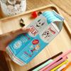 1PC Creative Cute Milk Carton Pen Bag, Large Capacity Stationery Storage Box, Suitable for Pens, Rulers, Cosmetics
