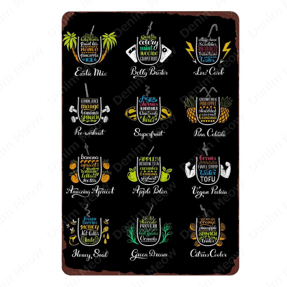 Классический Коктейли Металлический Плакат Московский Мул Старинные Оловянные Вывески Бар Украшения Дома Джин Виски Водка Текила Настенная Художественная Тарелка N365