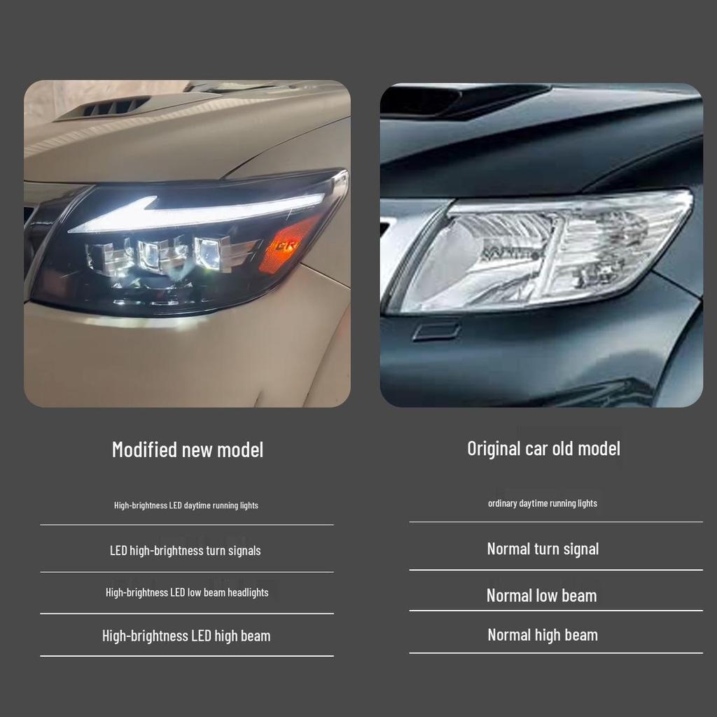 Светодиодная светодиодная фара указателя поворота для 12-14 Toyota Hilux VIGO