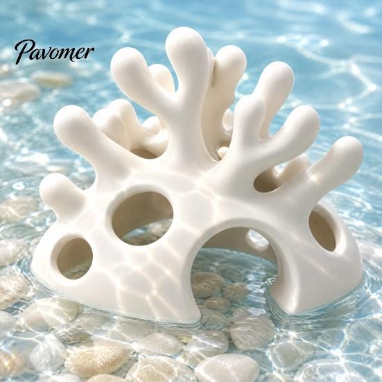 Аквариумный грот-укрытие из кораллов 3D-печать для мелких рыб, Аквариум, Реалистичные искусственные пещеры для укрытия креветок, Ландшафтный дизайн для пресноводных и морских аквариумов