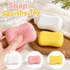 Creative Soap Squishy Toy Super Soft Realistic Soap Pinch Slow Rebound Fidget Toy  Office Desk Toy
