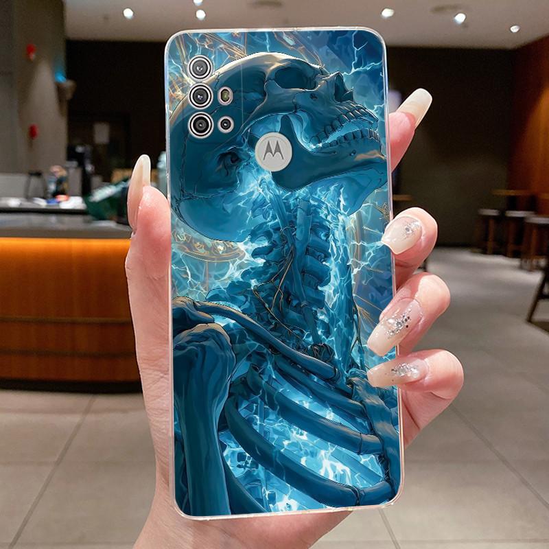 Case For Motorola Moto G30/G20/G10 Soft Silicone TPU Clear Shell Cute Rabbit Lamp Casing Anti-scratch Cover For Moto G30 G20 G10