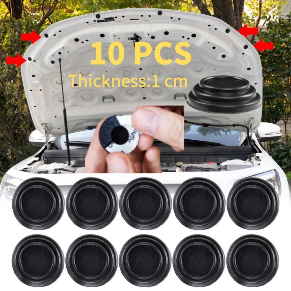 10PCS Automotive Exterior Accessories Car Shock Absorber Gasket Sound Insulation Shock Stickers
