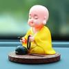 Креативное украшение Солнечный Маленький Монах Креативное украшение для автомобиля Игрушки Китайский стиль Маленький Новичок Монах качающая голова игрушка