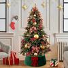 1PC Red Green White For Artificial Trees Tree Stand Base Holiday Plush Cloth Home Decor Bow Christmas Tree Collar Festival