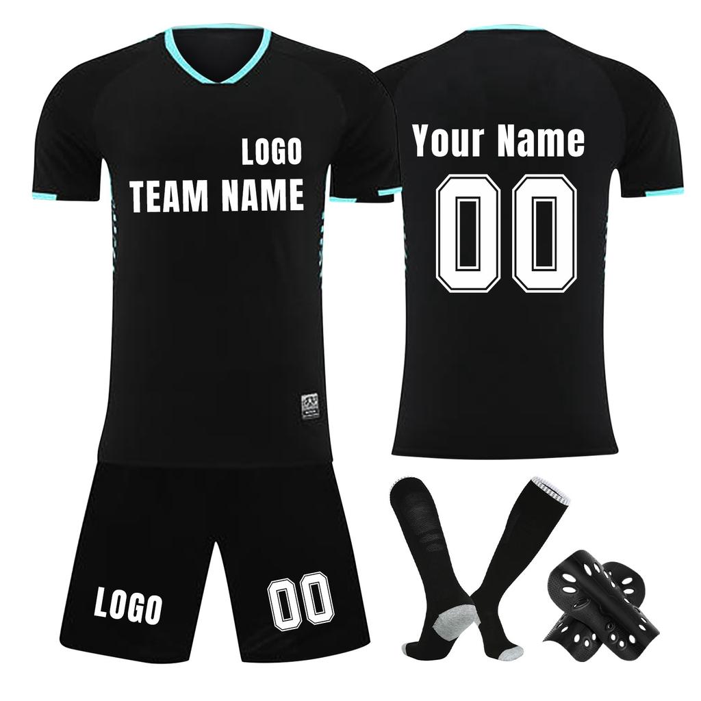 Personalised Shirts Kit Mens Girls With Name Number Custom Football Jerseys For Boys Training Suit