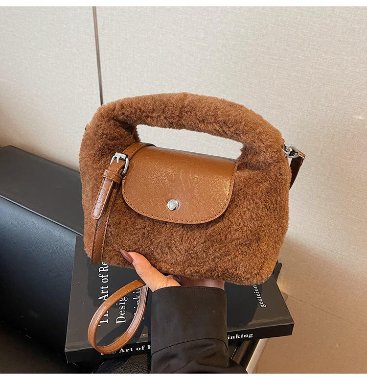 2025 Зимняя Универсальная Мини Плюшевая Меховая Сумка Кроссбоди