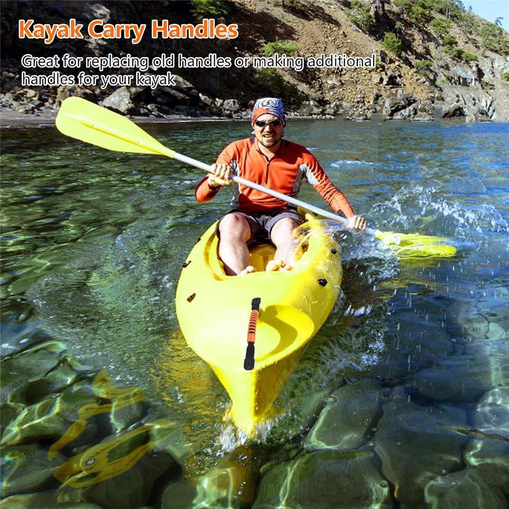 2 Ручки для каяка, Сменные ручки для каяка, Ручки для бокового крепления каноэ, Запасные части для морских ручек для каяков, чемоданов и ручной клади-оранжевый