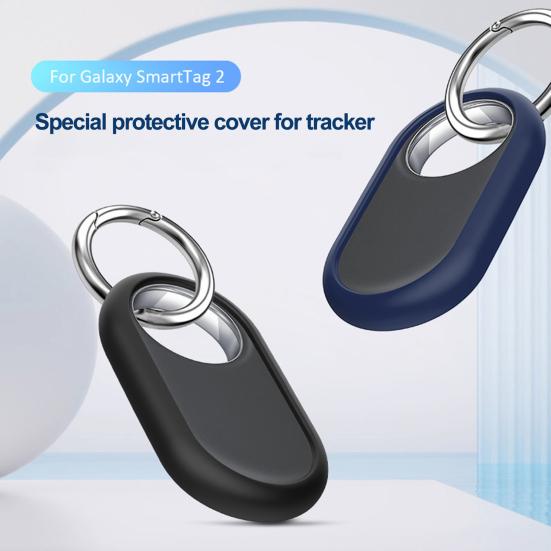 Yousheng Tracker Protective Case Durable Scratch-Resistant Pet Tracker Silicone Cover with Key Ring for SmartTag2