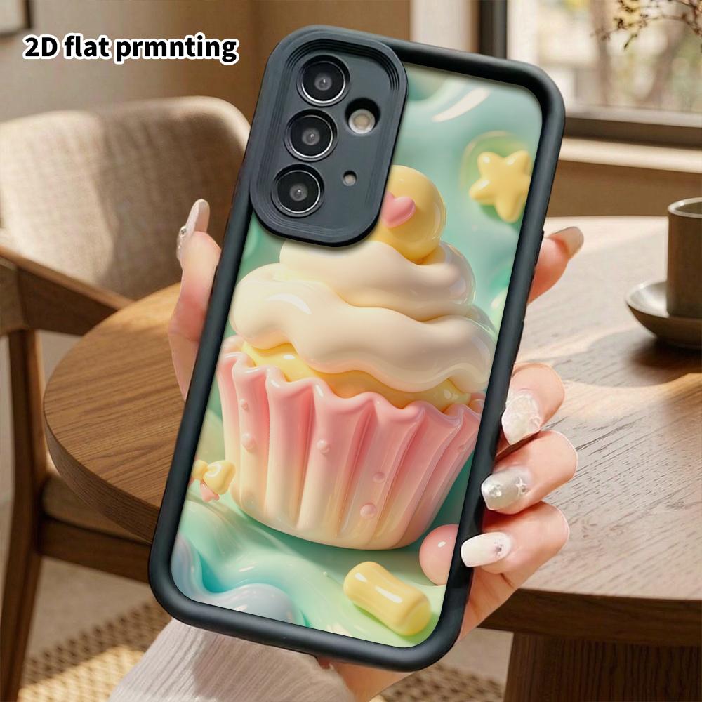Чехол для телефона: 2D плоский дизайн, подходящий для защитного чехла Samsung Galaxy A34 A35 M05 M06 S20 S22 S21 FE Plus 5G, кекс, Рождество и Хэллоуин, perfe