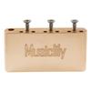 Musiclily Ultra Brass 36mm Short MIM-Style Tremolo Block (10.5mm String Pitch) Made In China for Squier Pre-2020 Affinity Stratocaster Tremolo Bridge