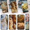 Арт-картина Рождение Венеры Чехол для телефона Для iPhone 13 11 12 14 15 16 Pro Max Mini XR XS X Plus Задняя крышка Fundas