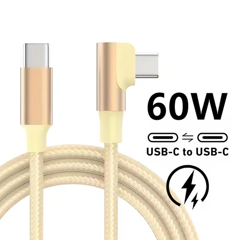Угловой кабель USB C Type C 90° для быстрой зарядки iPhone 17 16 15 Pro Max Samsung S25 S24 Xiaomi Redmi POCO OnePlus Oppo Vivo
