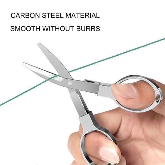 Рыболовные ножницы Мини Выдвижные из углеродистой стали Складной резак для лески для кемпинга на открытом воздухе