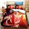 Comfortable Anime Print Duvet Cover Set With Duvet Cover And Pillowcases Twin Full Queen King Sizes For Adults And Kids