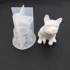 3D French Bulldog Epoxy Silicone Mold DIY Crafts Decorations Car Decoration Accessories Home Ornaments 1PC